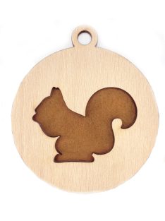 Dřevěná vánoční ozdoba s vánočním motivem 15